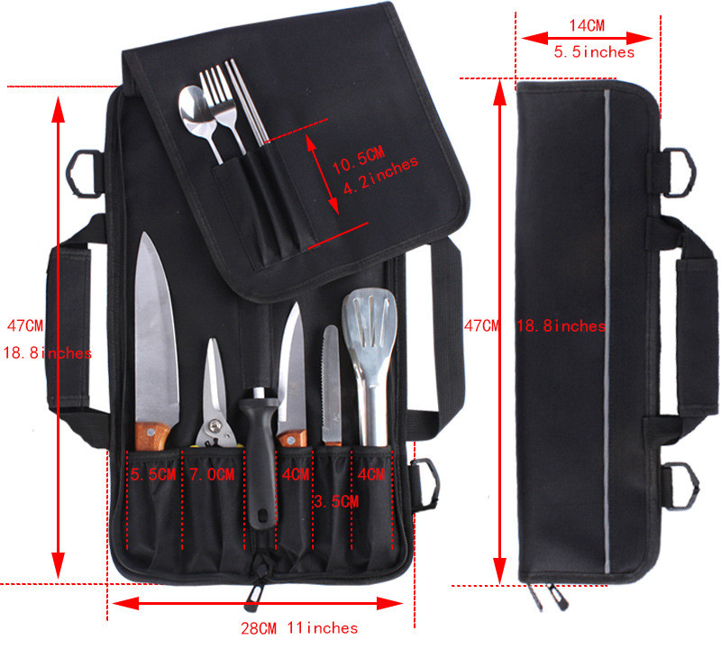 Black Bag Knives Rolls Black Knives Bag 2