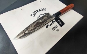 DC-158 Kiritsuke Knife Pharaoh Engraving - 3