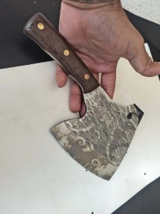 DC-121 Axe Knife With Elephant Engraving 6