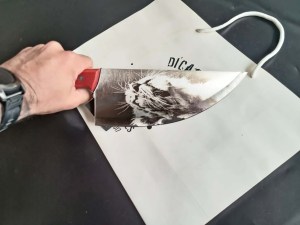 DC-007 Butcher Knife With Lion Engraving 3