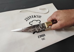 DC-022 Custom Boning Knife Elephant Engraving 1