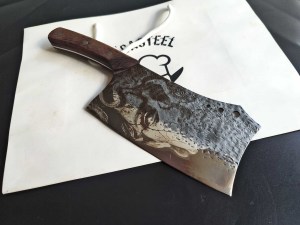 DC-030 Cleaver Knife with Medusa Engraving 3