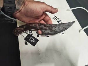 DC-102 Outdoor Curved Knife 5 inch Sun Inca God 4