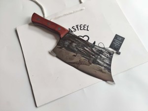 DC-036 Cleaver Knife With Craft Rhino Engraving 2