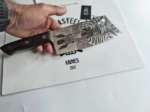 DC-077 Chopper Knife with Craft  Zebra Engraving 2