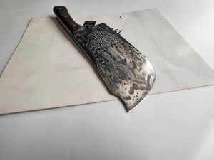 DC-125 Heavy Cleaver Knife With Craft Jaguar Engraving 4
