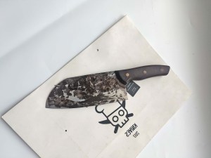 DC-037 Cleaver Knife wild Hyena Engraving 4