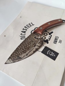 DC-048 Chopper Knife With Moai Easter Island Engraving 0