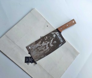 DC-216 Cleaver Knife with Metallica Engraving 3